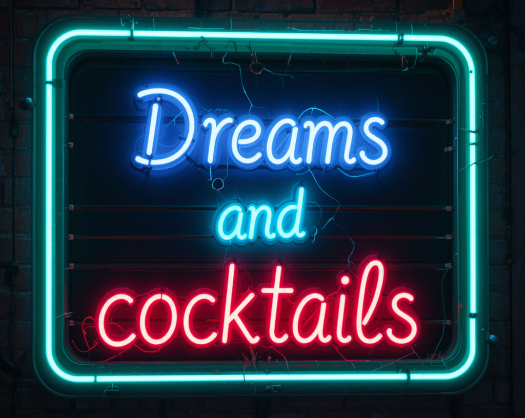 neon effect in photoshop advertising