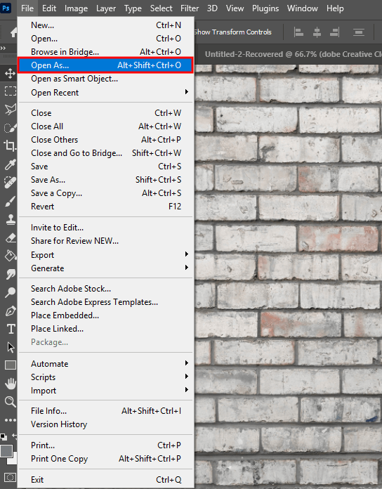 neon effect in photoshop opening