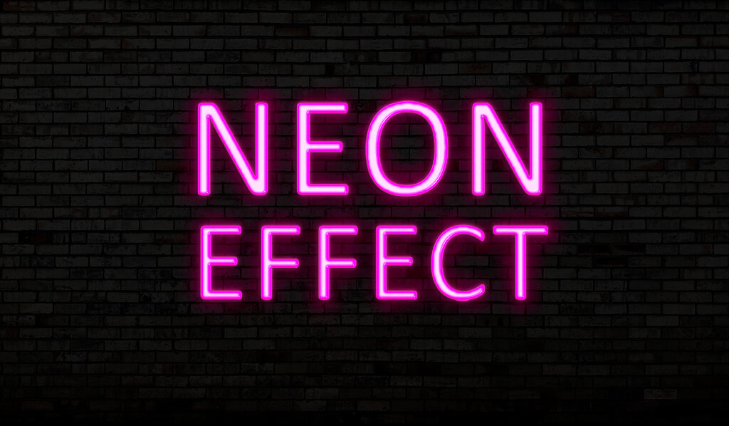 neon effect in photoshop result