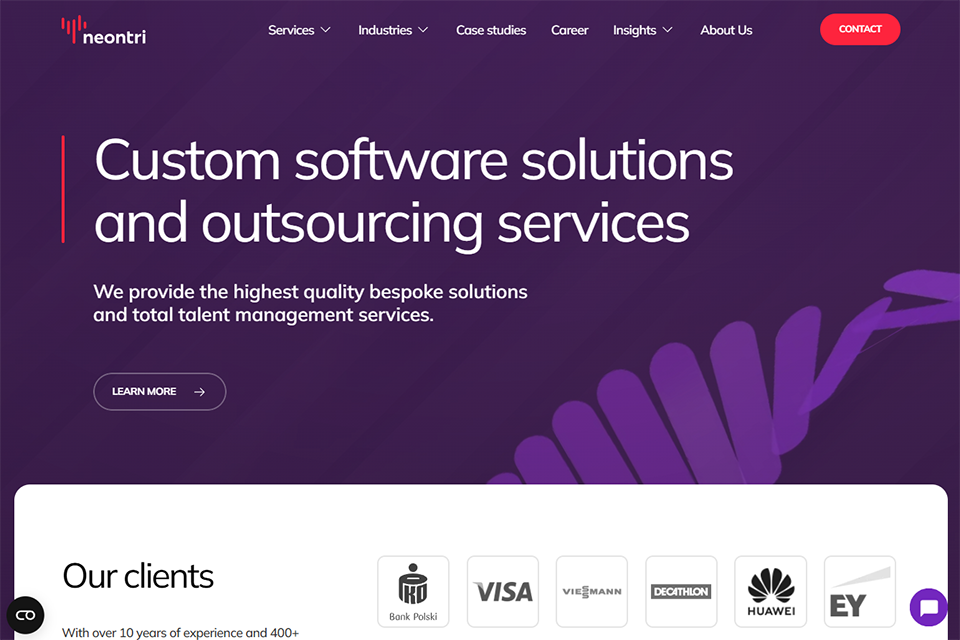 neontri software development company