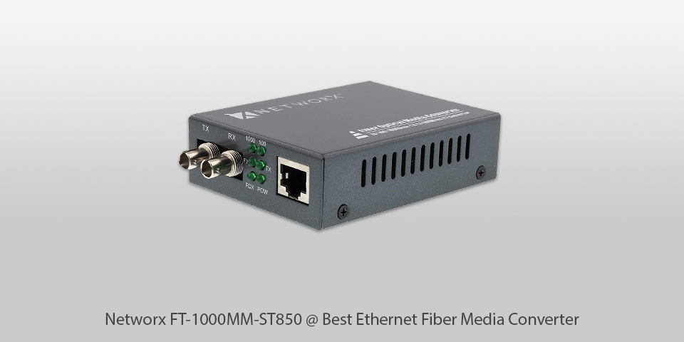 networx ft-1000mm-st850 ethernet fiber media converter