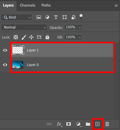 new layer to remove power lines in photoshop