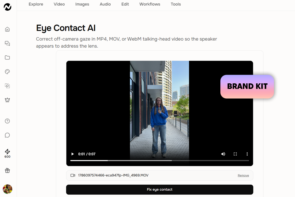 ngram ai eye contact correction online