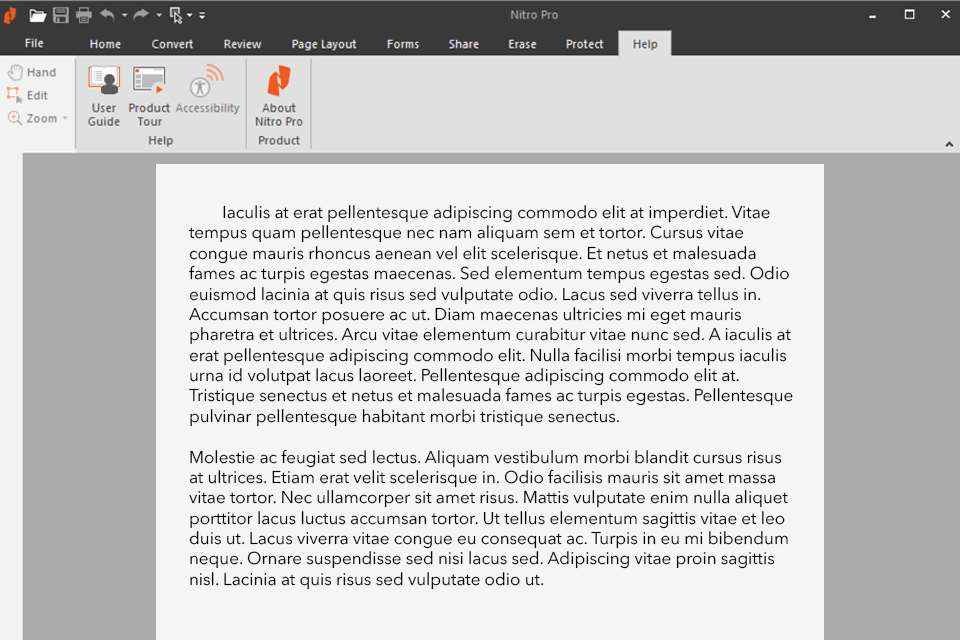 interface nitro pro excel vers pdf converter