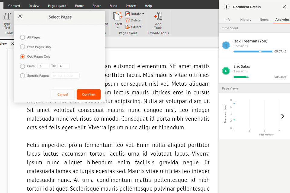 nitro pro pdf organizer interface