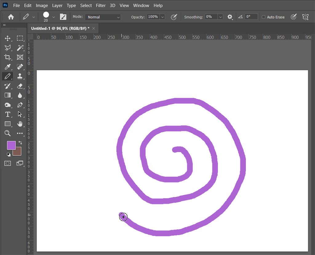 Drawing smoother lines in Photoshop CS2 - Graphic Design Stack Exchange