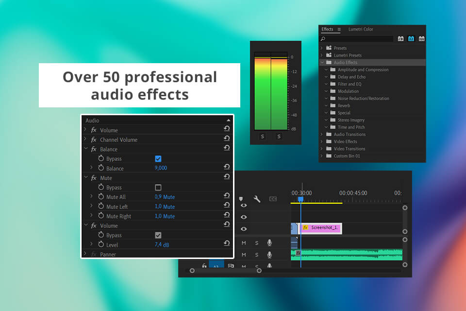 non-diegetic sound editing in adobe premiere pro