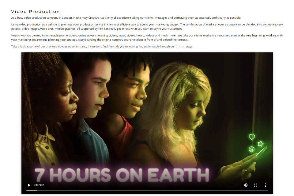 nostairway media video production services