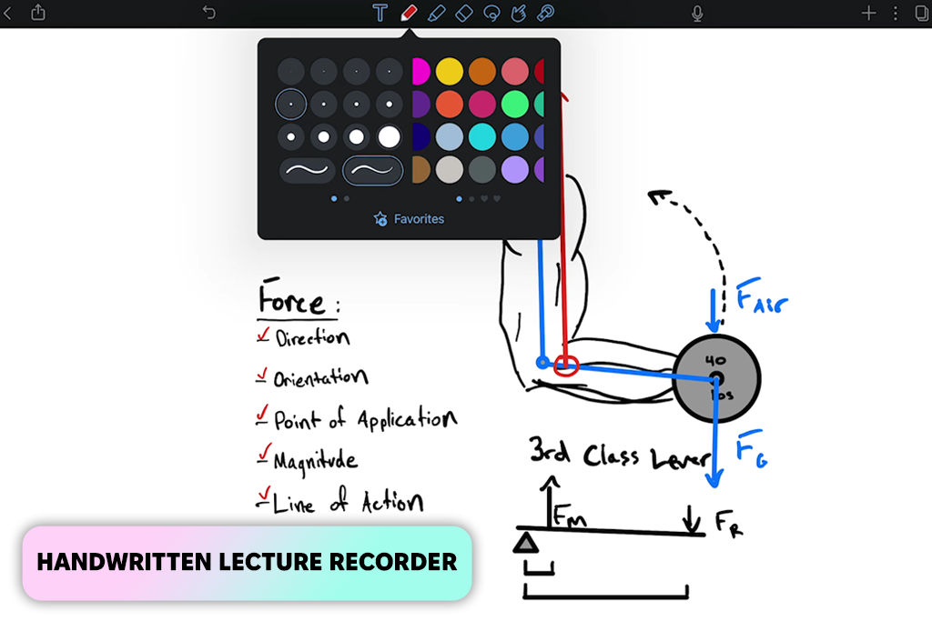 notability lecture recording app