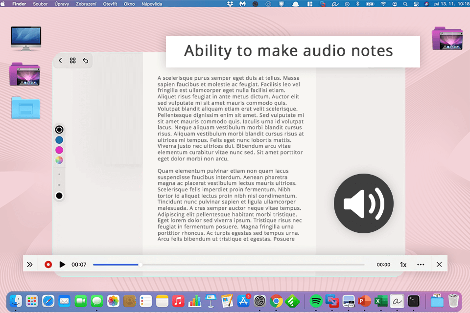 noteshelf audio notes feature