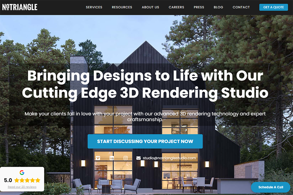 notrianglestudio best architectural rendering company