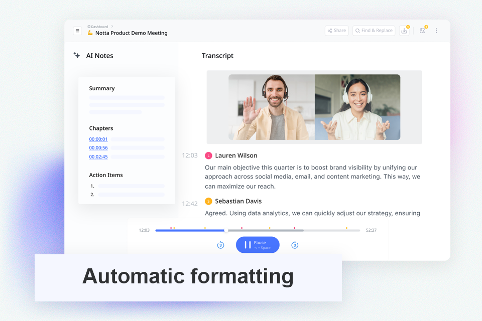 notta ai ai audio tool