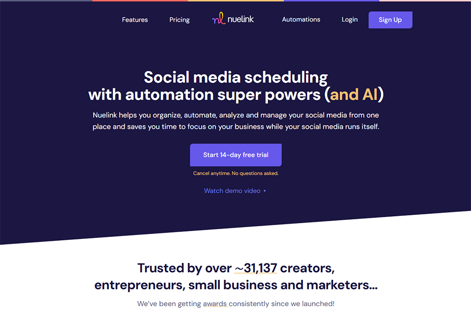 nuelink free social media scheduling tool