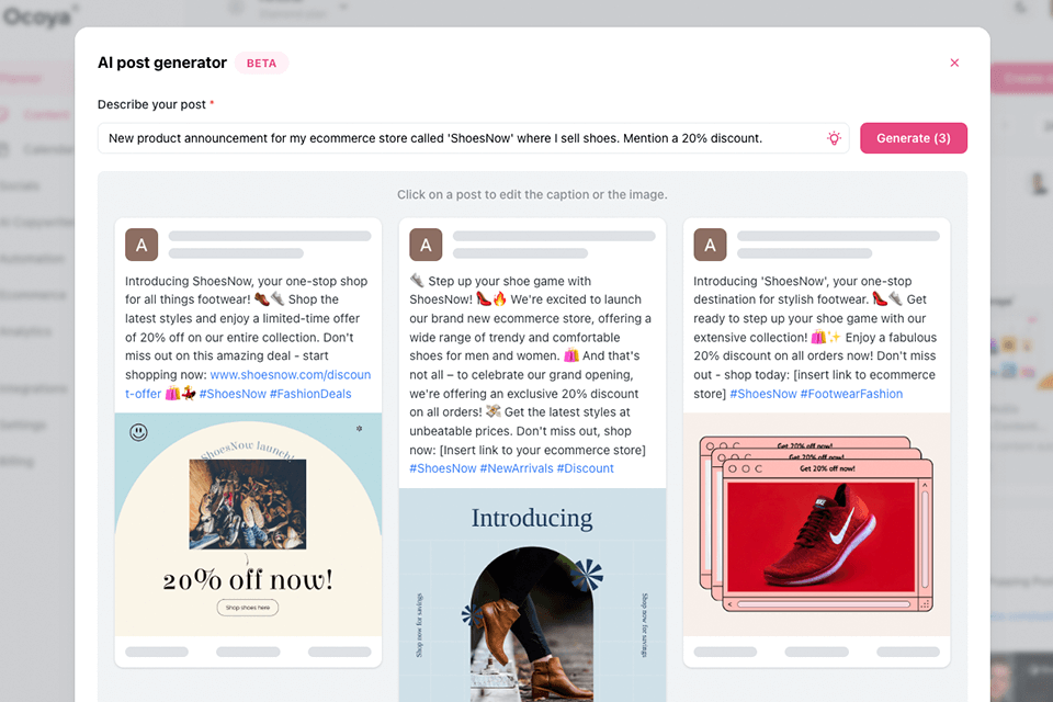 ocoya ai tool for social media management
