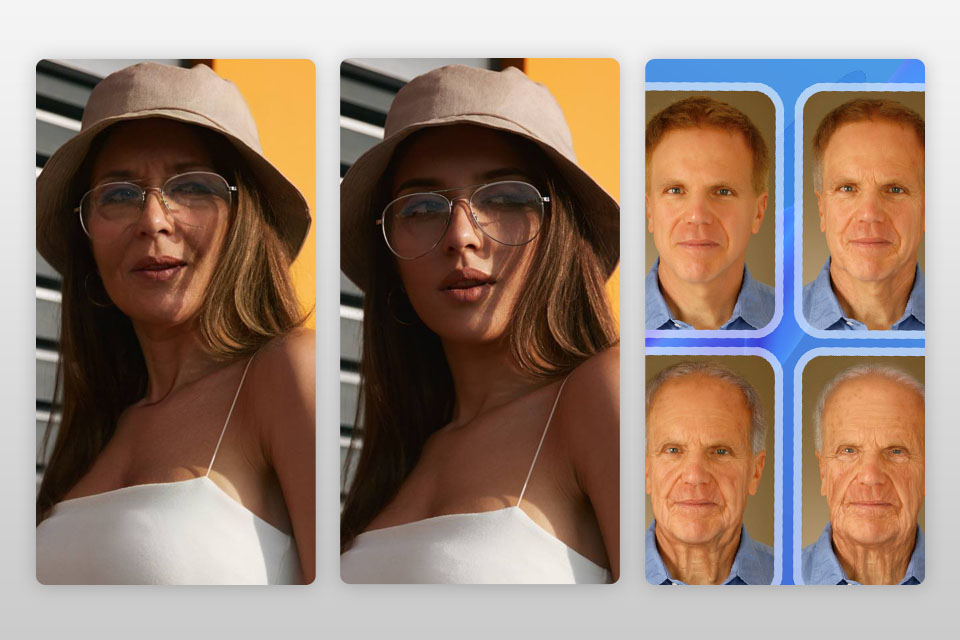 old to young photo editor app to make you look younger interface