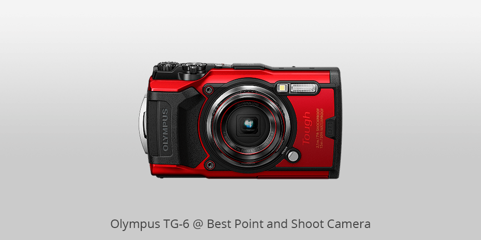punto olympus tg6 y cámara shoot