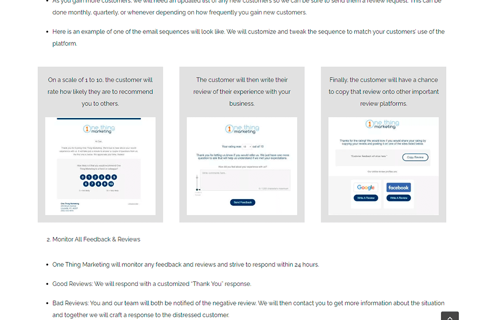one thing marketing services content marketing