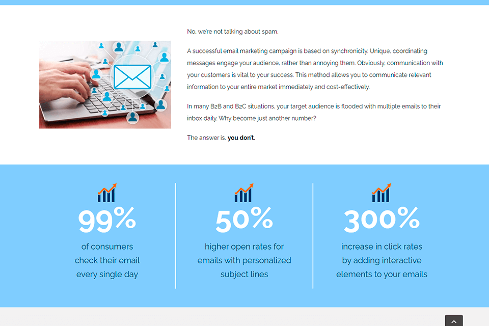 one thing marketing services email marketing