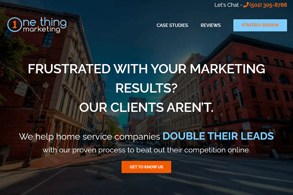 one thing marketing services interface
