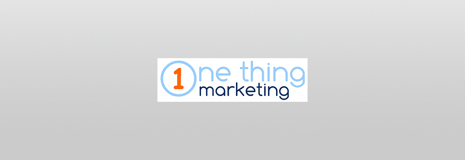 one thing marketing services logo square