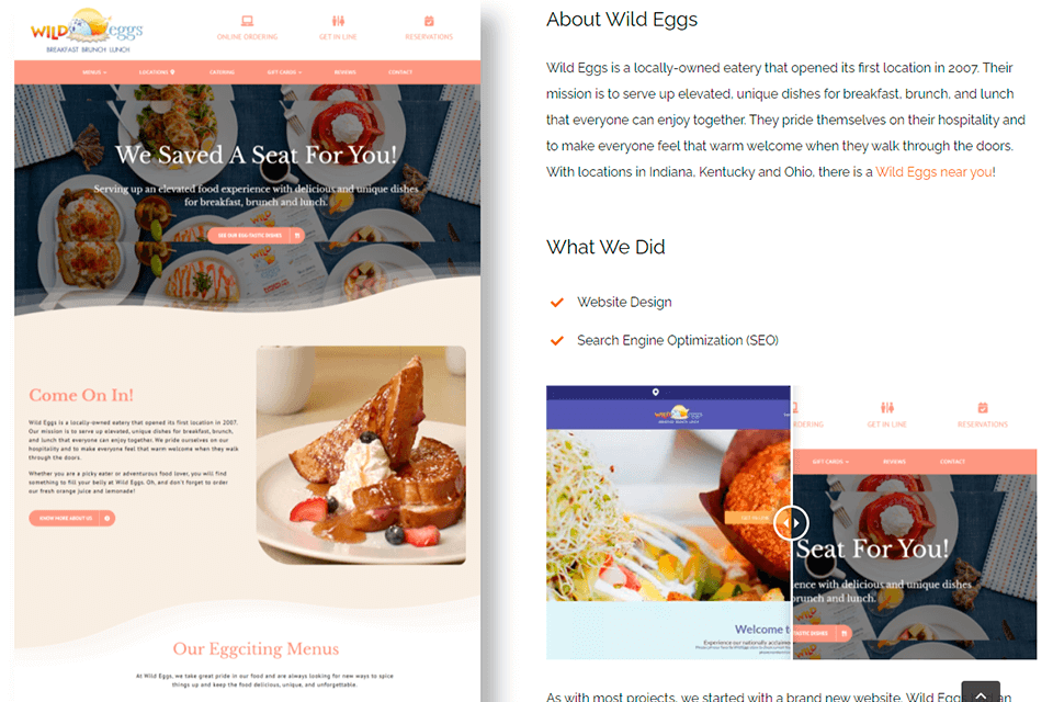 one thing marketing services website design