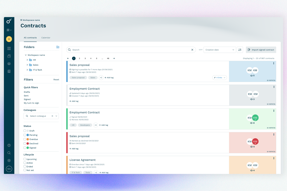 oneflow docusign alternative