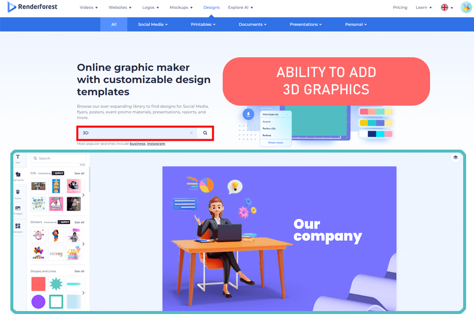 online slideshow maker renderforest