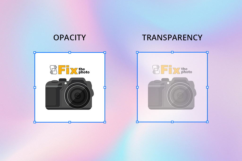 opacity vs transparency examples