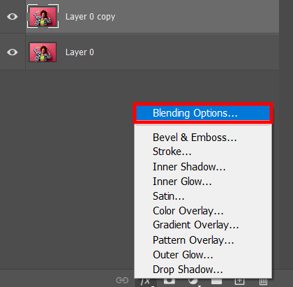 open the layer style dialog box to create 3d effect in adobe photoshop