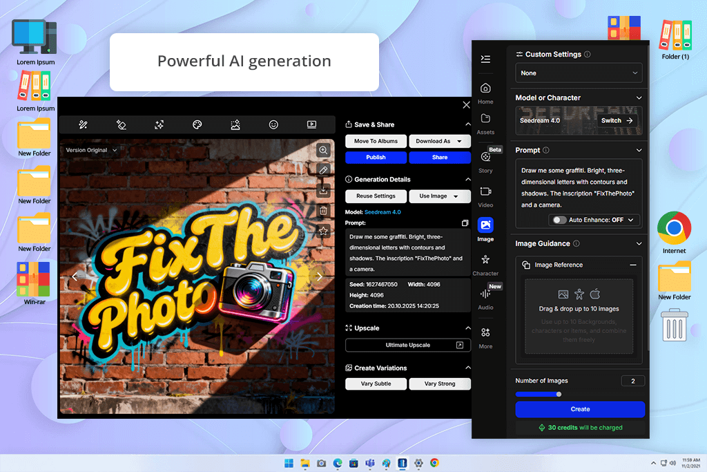 openart software interface