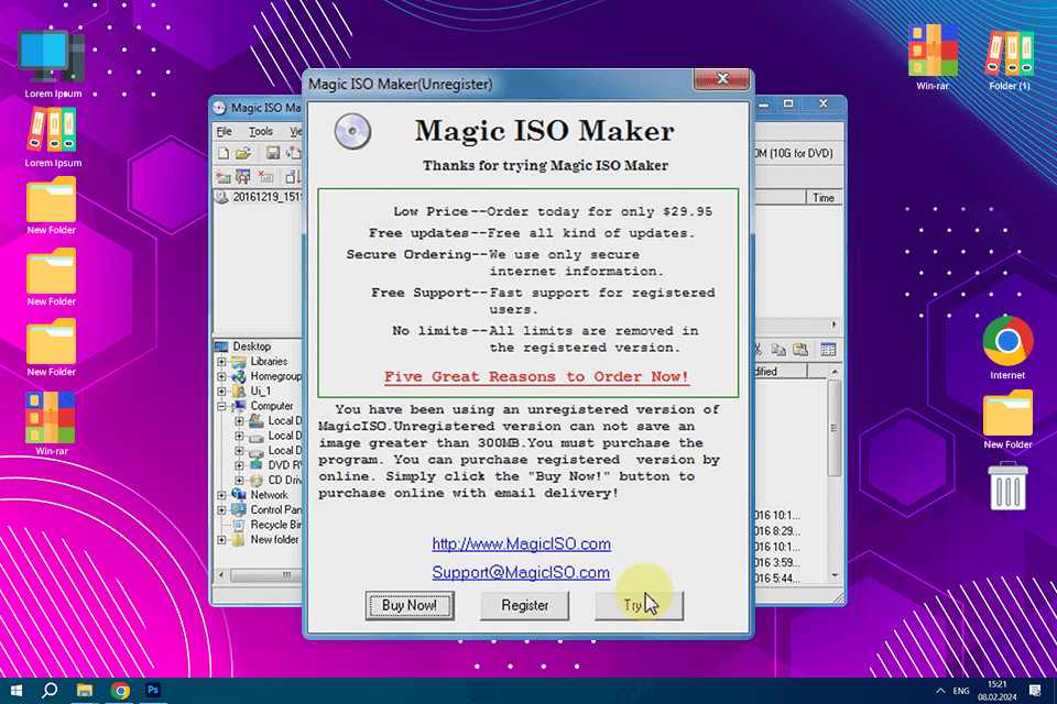 opening magic iso maker