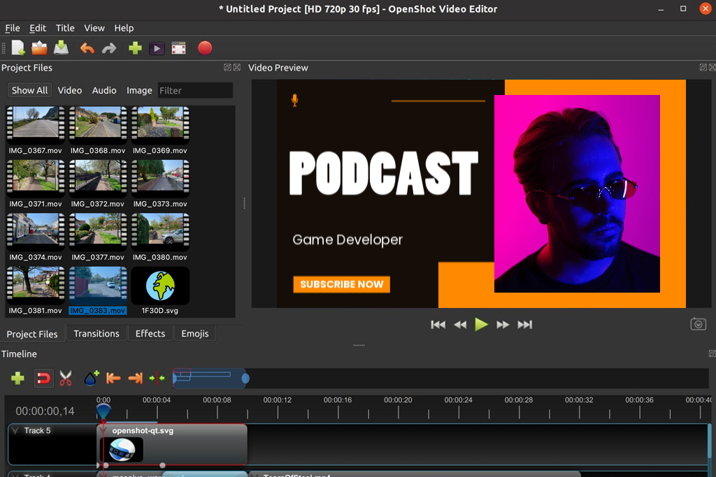 openshot free youtube video editor