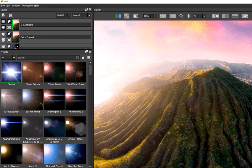 optics lightroom plugin