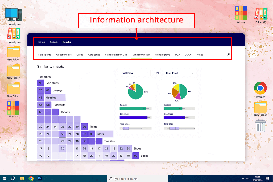 optimal workshop user research software interface