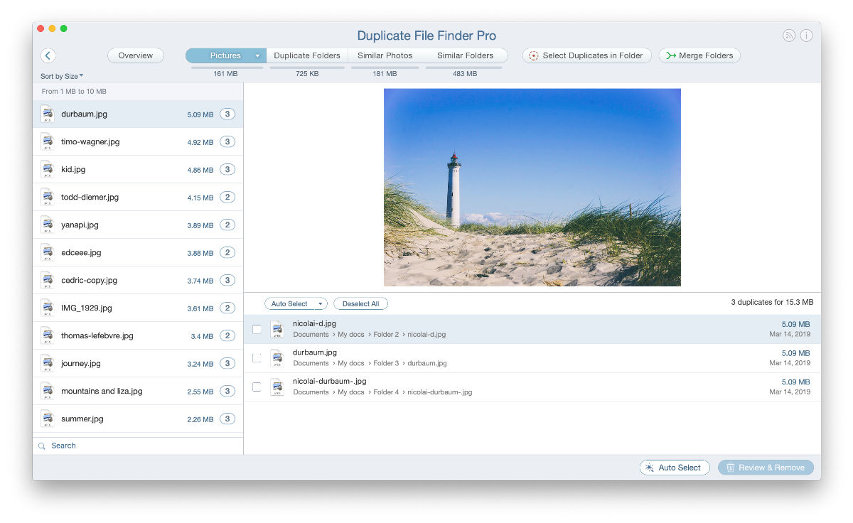 optimize storage mac duplicate finder