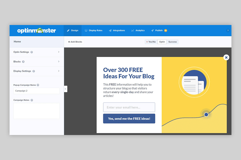 optinmonster popup builder for wordpress