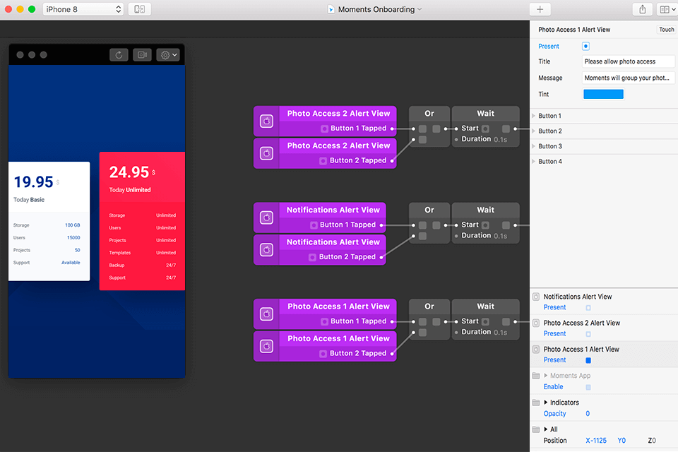 origami ui design software interface