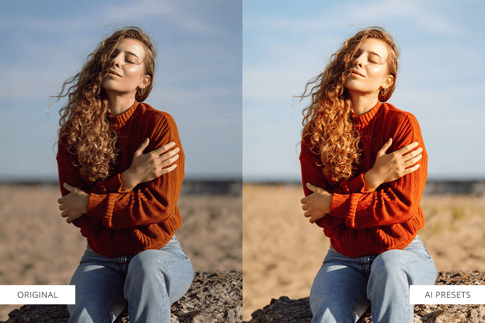 original vs ai presets before after