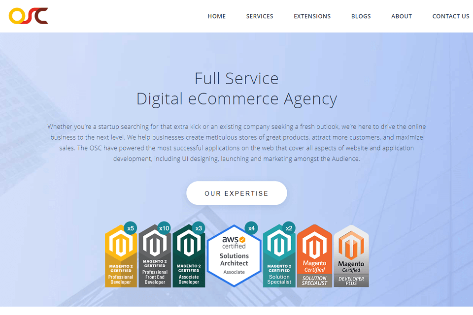 osc digital marketing agency interface