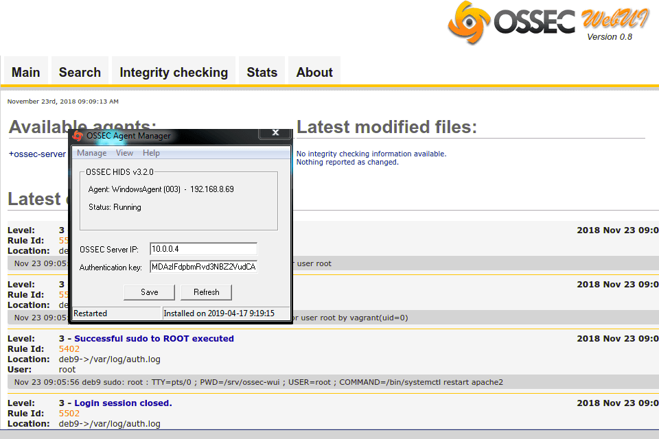 ossec free intrusion detection software for windows interface