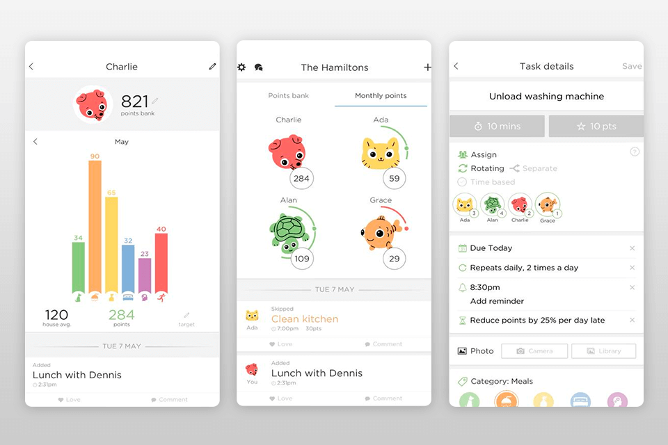 ourhome interface home management app