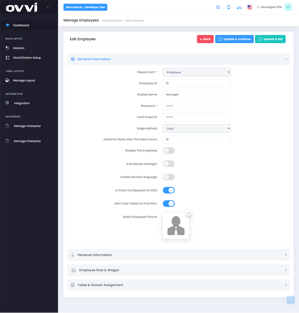 ovvi interface