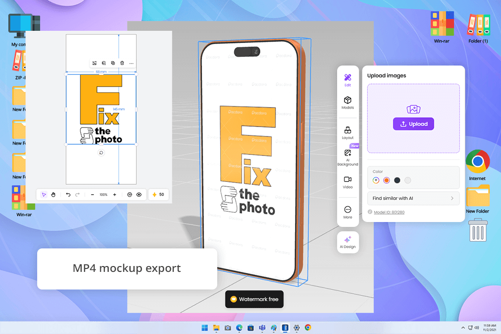 pacdora iphone mockup generator