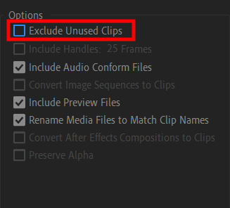 package adobe premiere pro project