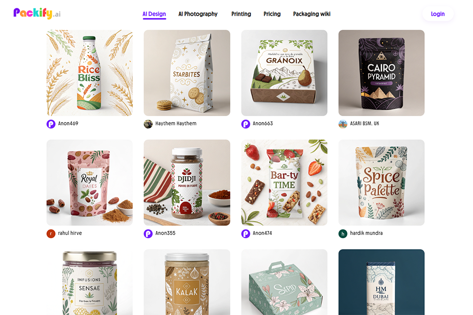 packify ai packaging design software
