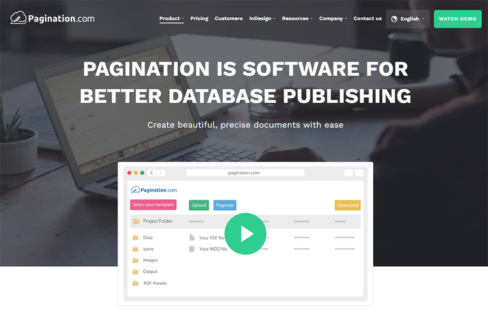 pagination data management platform