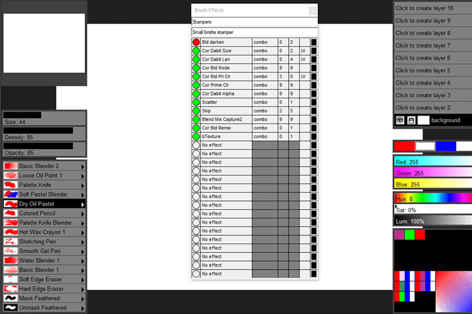 paint studio brushes