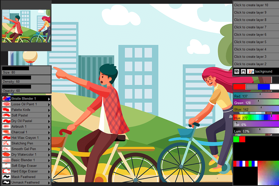 paint studio review interface