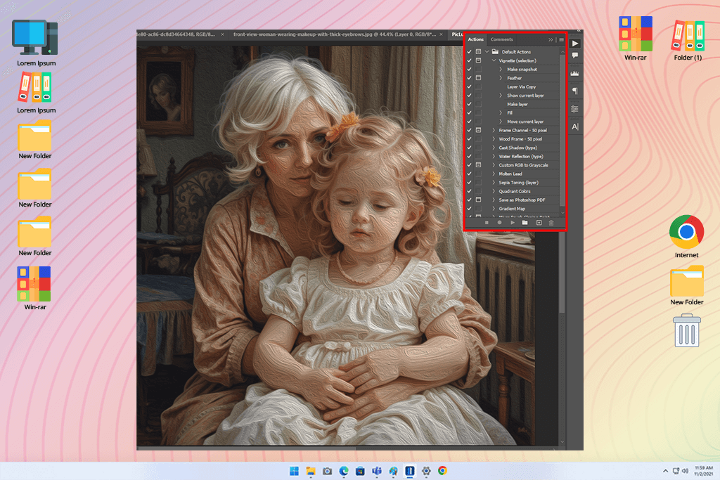 painterly effect photoshop actions