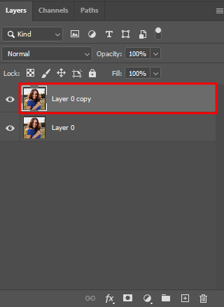 painterly effect photoshop new layer
